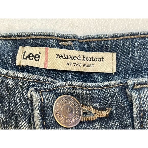 Lee Womens Vintage 1990s Jeans Relaxed Boot Cut Mid Rise Blue Size 6 Short - Picture 8 of 10